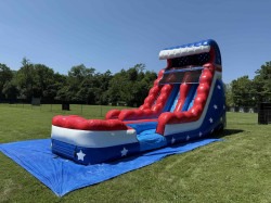 22' tall double lane Patriotic Plunge