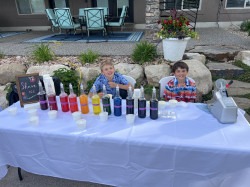Shaved ice/ snow cone setup